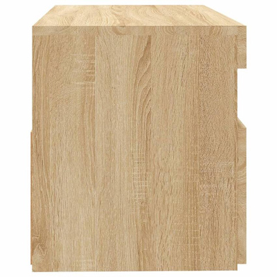 vidaXL Szafka pod TV z oświetleniem LED, dąb sonoma, 60x35x40 cm