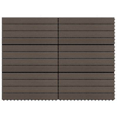 Płytka Tarasowa 6 pcs Ciemny brąz 60 x 30 cm
