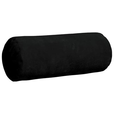 Poduszki Wałkowe 2 pcs Czarny ? 15 x 40 cm Tkanina mikrofibrowa