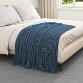 Koc Granatowy 150 x 130 cm Polar