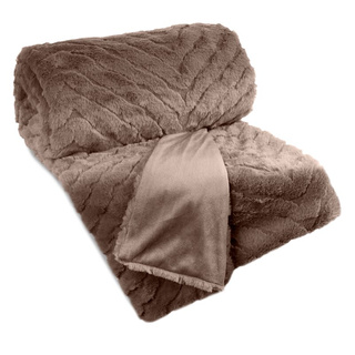 Koc Kate ciemnobeżowy 150x200