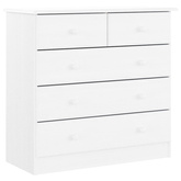 vidaXL Komoda ALTA, biała, 77x35x73 cm, drewno sosnowe