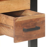 vidaXL Biurko, 110x50x76 cm, drewno stylizowane na sheesham