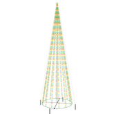 vidaXL Choinka stożkowa, 1134 kolorowych diod LED, 230x800 cm