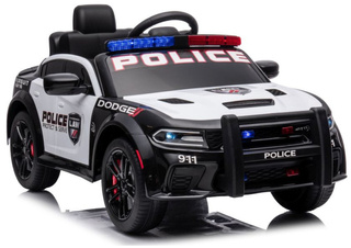 Auto Na Akumulator Dodge Charger Policyjny Biało- Czarny