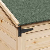 Shed ogrodowy naturalny 106,5 x 56 x 176 cm Drewno Świerkowe