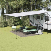 Dywan pod namiot Jasnoszary 400 × 300 cm Polietylen