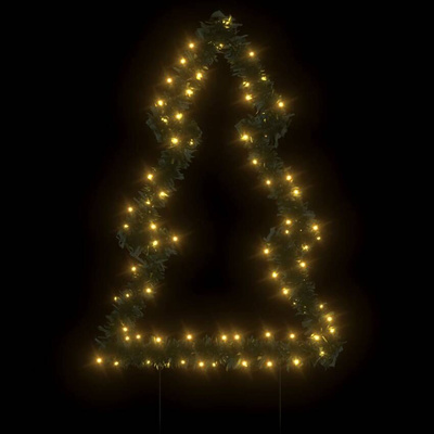 vidaXL Świąteczna choinka na szpikulcach, 80 LED, 60 cm