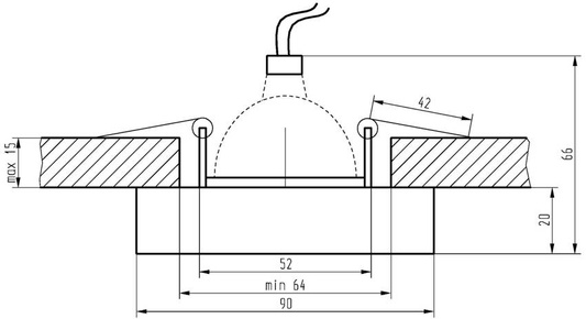 Oprawa stropowa czarna kwadrat LED zestaw 3szt SS-16 99-49018