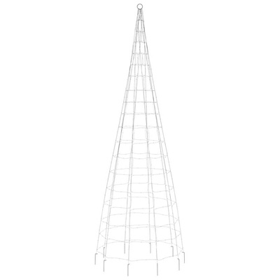 vidaXL Choinka z lampek, na maszt, 550 kolorowych LED, 300 cm