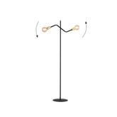 Lampa sufitowa BOLT LP2 BLACK GOLD