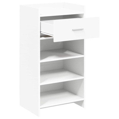 Szafka na buty Biały 48 x 36 x 92 cm Drewno inżynieryjne