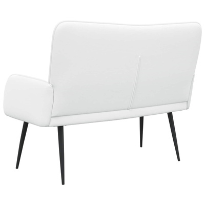 Sofa dwuosobowa Biały 115 x 61 x 87 cm tkanina
