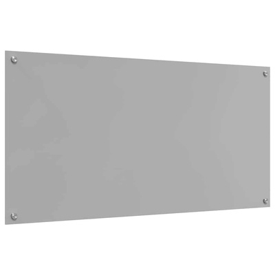 Panel kuchenny Jasnoszary 120 x 60 cm szkło hartowane