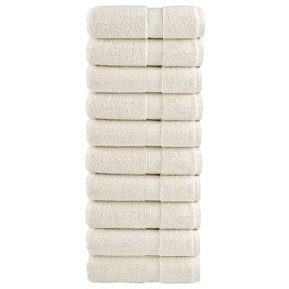 Ręczniki myjące Premium SOLUND 10 szt. Kremowe 30x30 cm 600 gsm