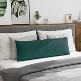 Poduszki na sofę 2 pcs Ciemna zieleń 120 x 40 cm tkanina