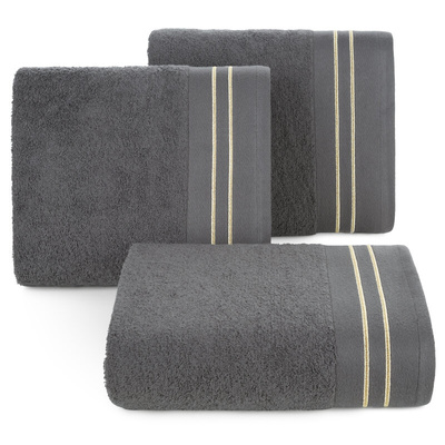 Ręcznik Olivia stalowy 50x90