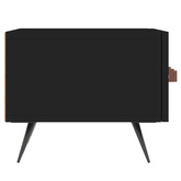 Szafka pod TV, czarna, 150x36x30 cm, materiał drewnopochodny vidaXL