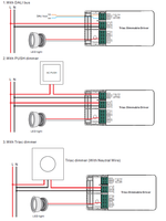 Zasilacz stałoprądowy ściemnialny triac/dali/0-10/push 4w1 10W