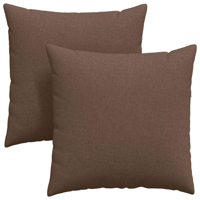 Poduszki na sofę 2 pcs Brązowy 60 x 60 cm tkanina