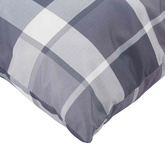 Poduszka na zewnątrz 4 pcs Szary w krate 50 x 50 cm tkanina