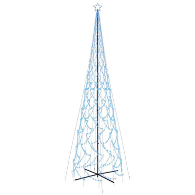 vidaXL Choinka stożkowa, 3000 niebieskich diod LED, 230x800 cm