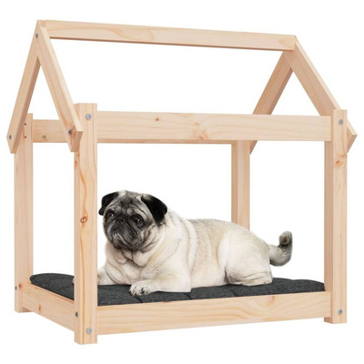 vidaXL Legowisko dla psa, 71x55x70 cm, lite drewno sosnowe