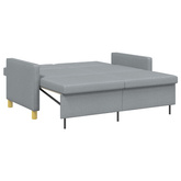 Rozkładana sofa jasnoszary 154 x 94,5 x 80,5 cm