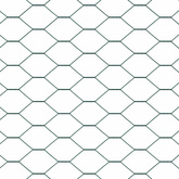 Ogrodzenie heksagonalne 1 x 10 m PVC zielony