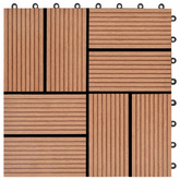 Płytka Tarasowa 11 pcs brązowy 30 x 30 cm