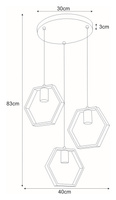 Lampa wisząca K-4722 z serii HONEY