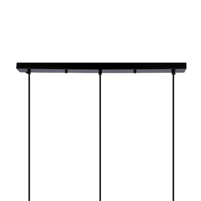 Pompei lampa wisząca czarny 3X40W E27 klosz biały 33-09609
