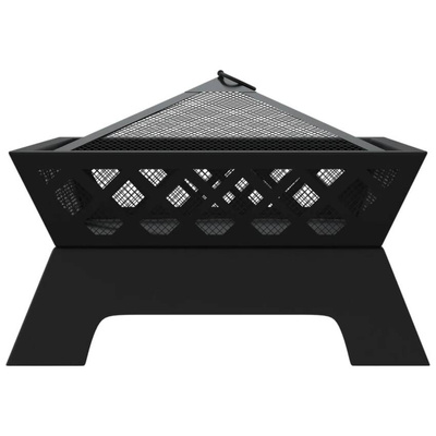 vidaXL Palenisko z pogrzebaczem, 50 cm, XXL, stal