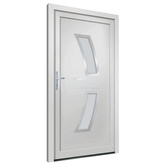 Drzwi wejściowe, białe, 108x208 cm, PVC vidaXL