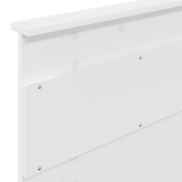 Ramka łóżka Gładki Biały 75 x 190 cm Lite drewno sosnowe