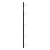 vidaXL Lustro ścienne z LED, 15x40 cm, szklane, owalne