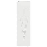 Stojak na Parasol Deszczowy Biały 15,5 x 15,5 x 49 cm Stal