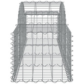 Kosze gabionowe, 15 szt, 200x50x40/60 cm, galwanizowane żelazo