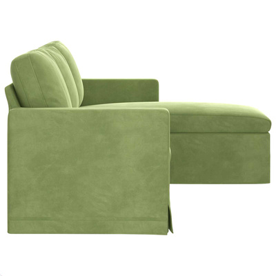 Sofa Jasnozielony 178 x 134 x 80 cm Aksamit