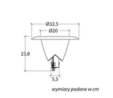 Lampa ogrodowa stojąca (głowica) 1083-101N