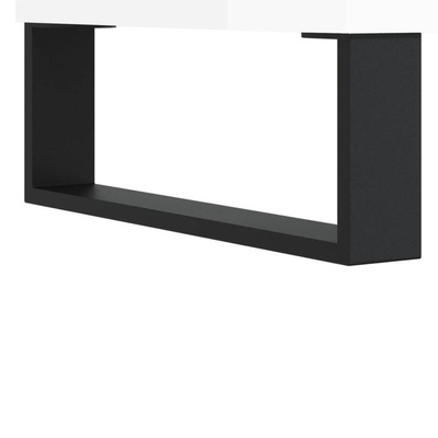 vidaXL Szafka pod TV, biała, wysoki połysk, 69,5x30x50 cm