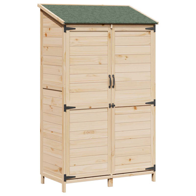 Shed ogrodowy naturalny 106,5 x 56 x 176 cm Drewno Świerkowe