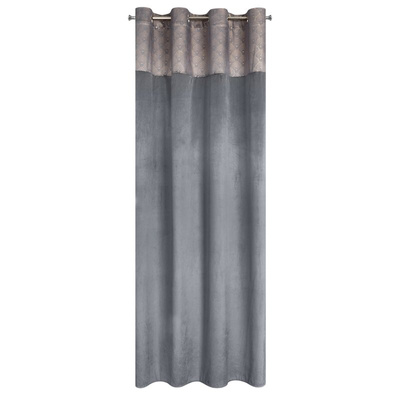 Zasłona Agnes grafitowa 140x250