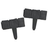 Obrzeże trawnikowe, 41 szt., tworzywo sztuczne, 10 m