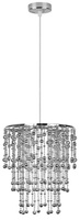 Lampa wisząca chromowy abażur 1xE27 Roni 31-84323