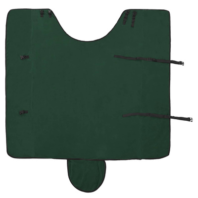Koc dla Koni Ciemnozielony 125 cm Polar poliesterowy