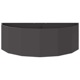 Donica Czarny 120 x 60 x 35 cm Stal