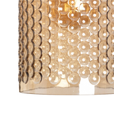 Lampa wisząca szklana bursztynowa E27 Abruzzo Slendore