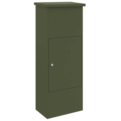 Skrzynka na przesyłki oliwkowy 44,5 x 29 x 110,5 cm Stal