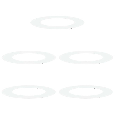 odpowiedni dla płaskich pierścieni drzewa 5 pcs Biały ?50 / 80 cm